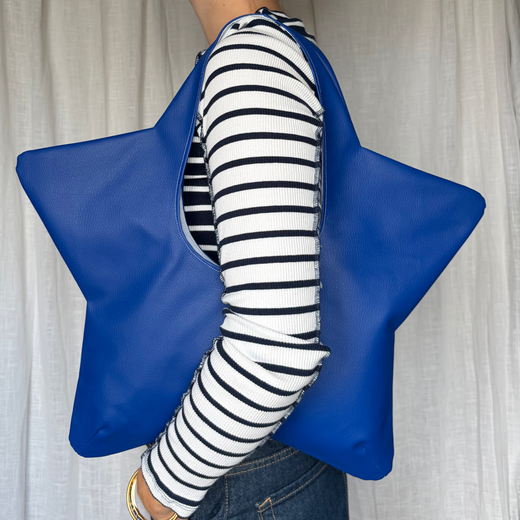 sac de star - similicuir bleu roi