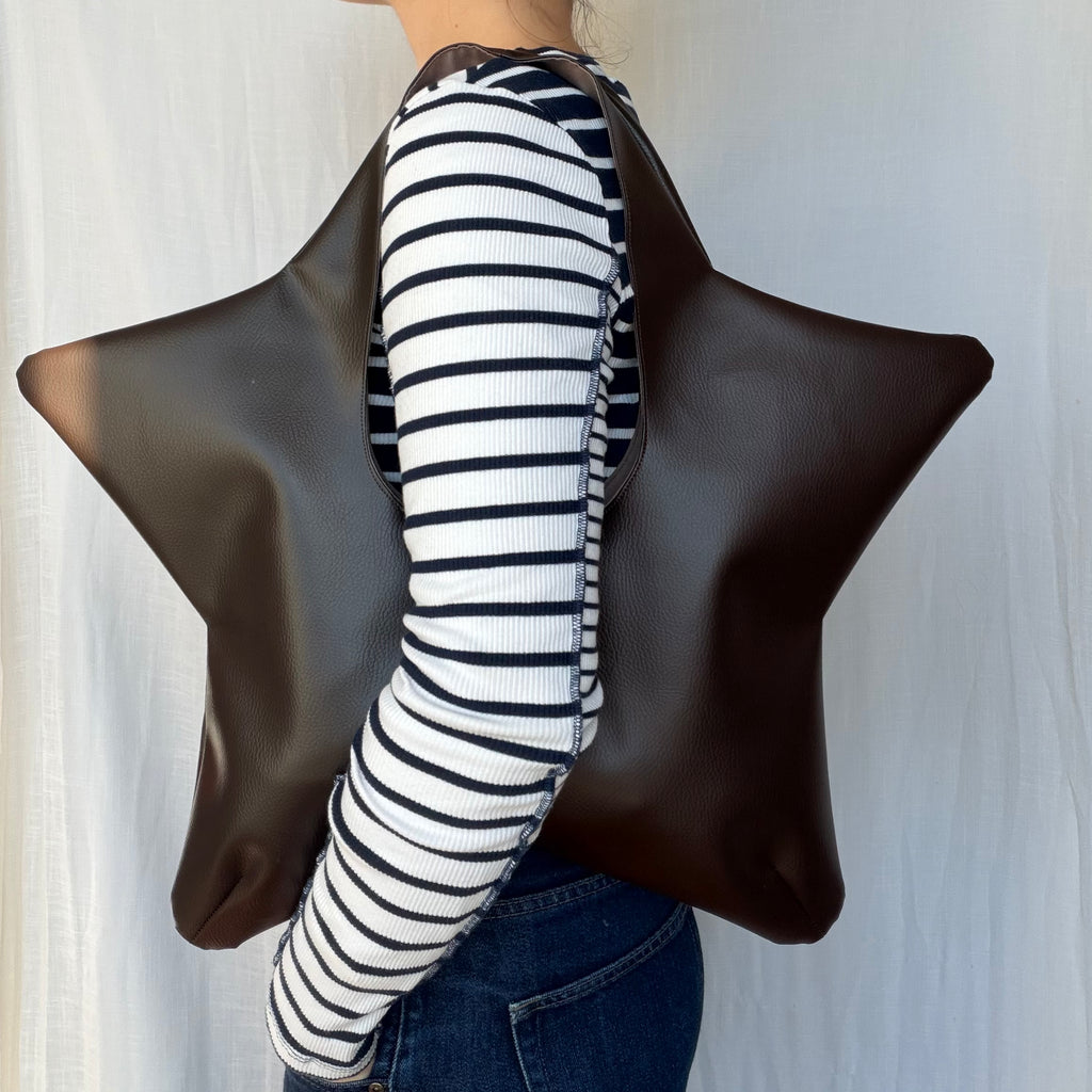 sac de star - similicuir chocolat