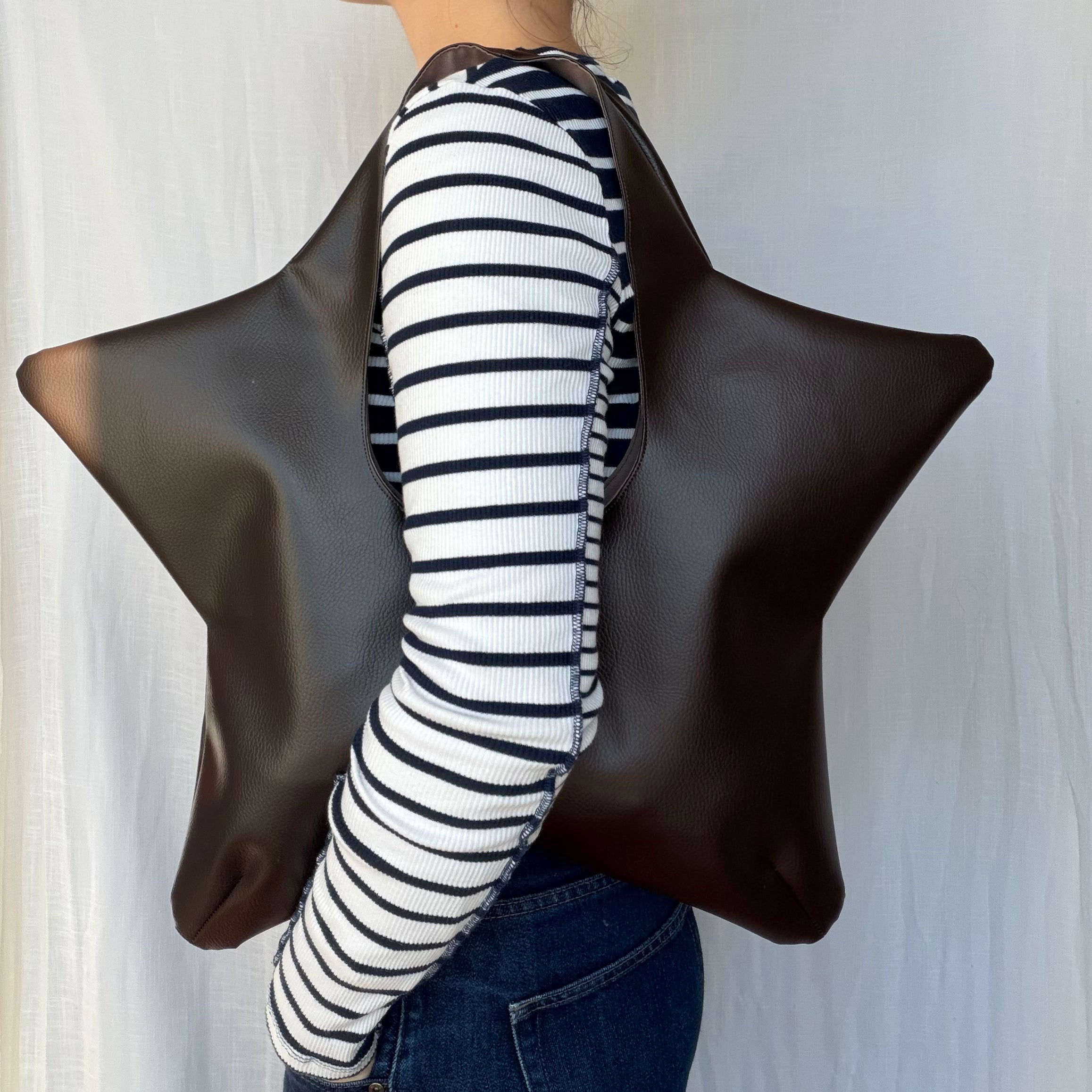 sac de star - similicuir chocolat