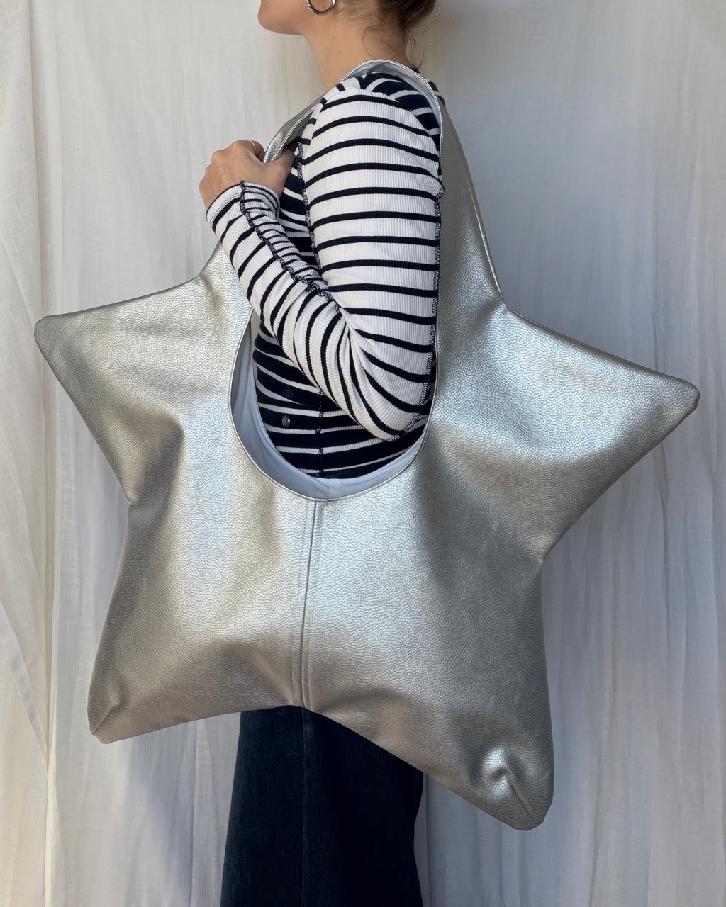 sac de superstar - similicuir argent