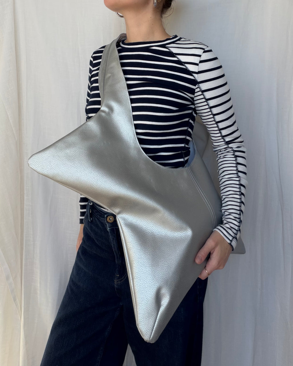 sac de superstar - similicuir argent